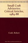 Small Craft Advisories Critical Articles 198488