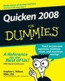 Quicken 2008 For Dummies