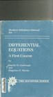 Student solutions manual for differential equations A first course