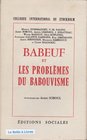Babeuf Et Les Problemes Du Babouvisme