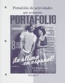 Workbook/Laboratory Manual to accompany Portafolio Volume 2 Lo ltimo en espaol