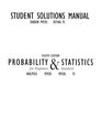 Student Solutions Manual for Probability  Statistics for Engineers  Scientists