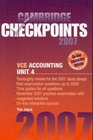 Cambridge Checkpoints VCE Accounting Unit 4 2007