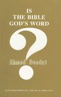 Is the Bible God's Word