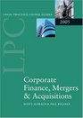Corporate Finance Mergers  Acquisitions 2005