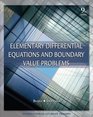 Elementary Differential Equations and Boundary Value Problems International Student Version