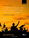 Constitutional Law Administrative Law  Human Rights A Critical Introduction
