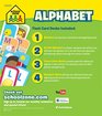 School Zone  Alphabet Flash Cards 4Pack  Ages 3 and Up Lowercase and Uppercase Letters LetterPicture Recognition Beginning Sounds and More