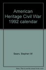 American Heritage Civil War 1992 calendar