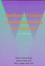 Handbook of Clinical Psychopharmacology for Therapists