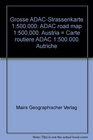 Grosse ADACStrassenkarte 1500000 ADAC road map 1500000 Austria  Carte routiere ADAC 1500000 Autriche