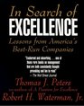 In Search of Excellence Lessons From America's Best Run Companies LARGE PRINT