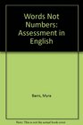 Words Not Numbers Assessment in English