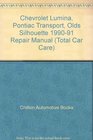 Chilton's Chevrolet  Chevy/Olds/Pontiac Apvs 199091 Repair Manual