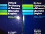 Oxford Dictionary of Current Idiomatic English Boxed Set of Two Volumes