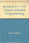 Borland C 40 ObjectOriented Programming