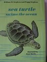Sea Turtle swims the ocean