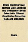 A Child Health Survey of New York State An Inquiry Into the Measures Being Taken in the Different Counties for Conserving the Health of Children