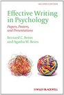 Effective Writing in Psychology Papers Postersand Presentations