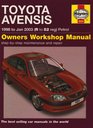 Toyota Avensis Petrol Service and Repair Manual 1998 to 2003