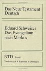 Das Neue Testament Deutsch  11 Bde in 13 TlBdn Bd1 Das Evangelium nach Markus