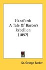 Hansford A Tale Of Bacon's Rebellion