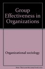 Group effectiveness in organizations