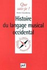 Histoire du langage musical occidental