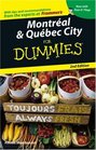 Montreal  Quebec City For Dummies