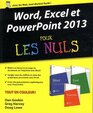 Word Excel et Powerpoint 2013 pour les nuls