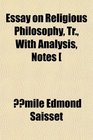 Essay on Religious Philosophy Tr With Analysis Notes