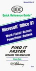Microsoft Office 97 Ddc Quick Reference Guide  Word Excel Powerpoint Access Outlook