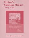 Student's Solutions Manual for Basic College Mathematics