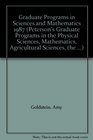 Graduate Programs in Sciences and Mathematics 1987