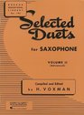 Selected Duets for Saxophone Volume 2  Advanced