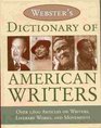 Webster's Dictionary of American Writers