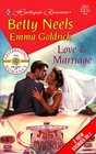 Love & Marriage: Making Sure of Sarah / Something Blue (Harlequin Romance, No 3554)