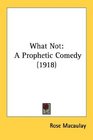 What Not: A Prophetic Comedy (1918)