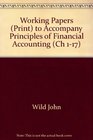 Working Papers  to accompany Principles of Financial Accounting