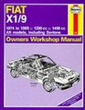 Fiat X1/9 197489 Owner's Workshop Manual