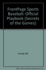 Front Page Sports Baseball '94 The Official Playbook