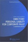 Directors' Personal Liability for Corporate Fault