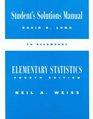 Title Elementary Statistics  Student Solutions Manual