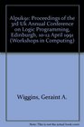 Alpuk91 Proceedings of the 3rd Uk Annual Conference on Logic Programming Edinburgh 1012 April 1991