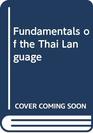 Fundamentals of the Thai Language