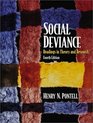 Social Deviance Readings in Theory and Research