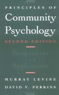 Principles of Community Psychology Perspectives and Applications