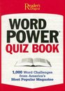 Reader's Digest Pocket Guide Word Power Quiz Book