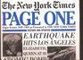 Page One Major Events 19201994 As Presented in the New York Times