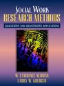 Social Work Research Methods Qualitative and Quantitative Applications
